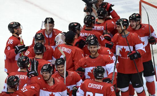 2014 Winter Olympics. Ice hockey. Men. USA vs. Canada