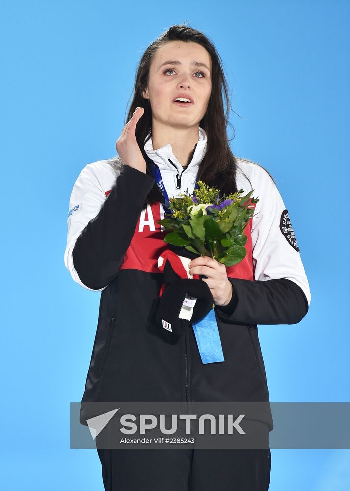 2014 Winter Olympics. Medal ceremony. Day Fourteen