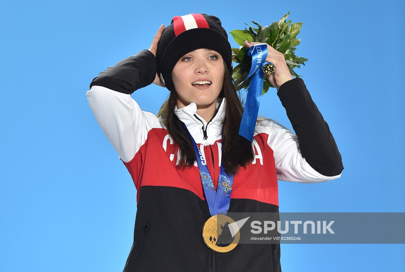 2014 Winter Olympics. Medal ceremony. Day Fourteen