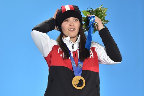 2014 Winter Olympics. Medal ceremony. Day Fourteen