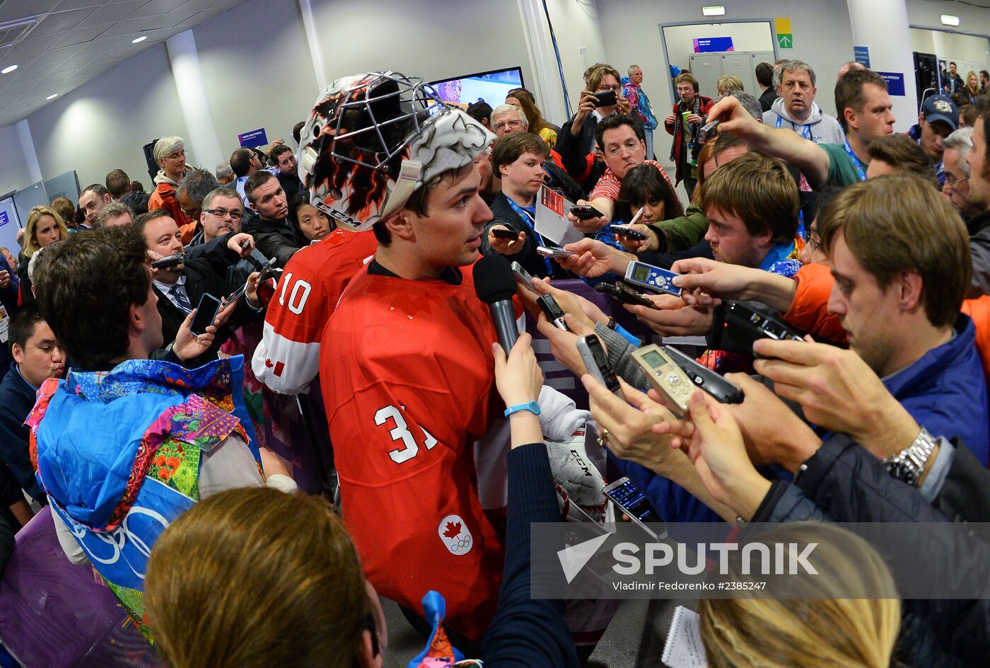 2014 Winter Olympics. Ice hockey. Men. USA vs. Canada