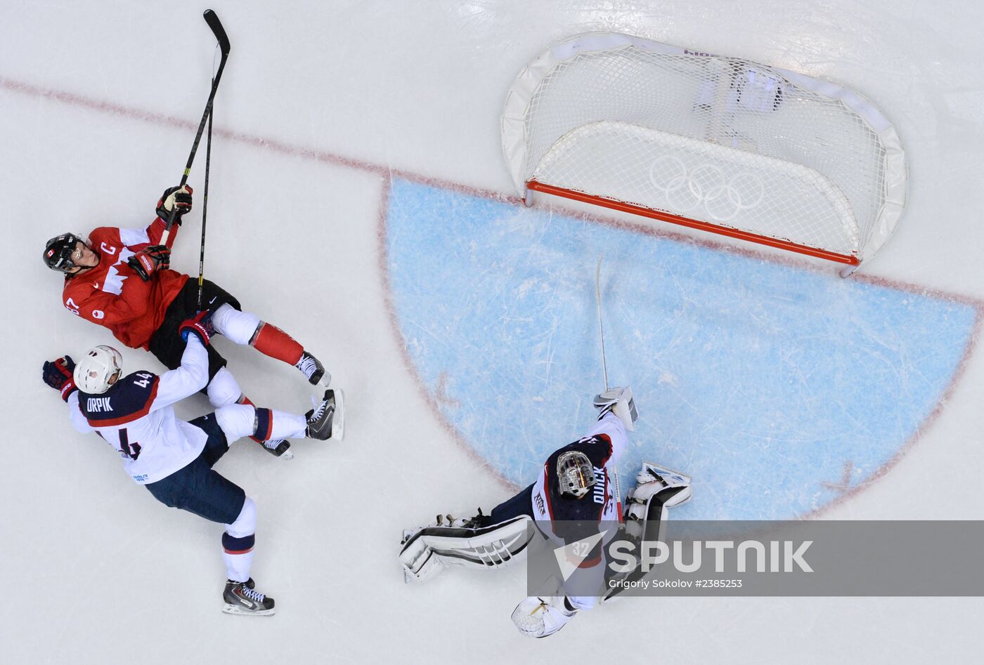2014 Winter Olympics. Ice hockey. Men. USA vs. Canada