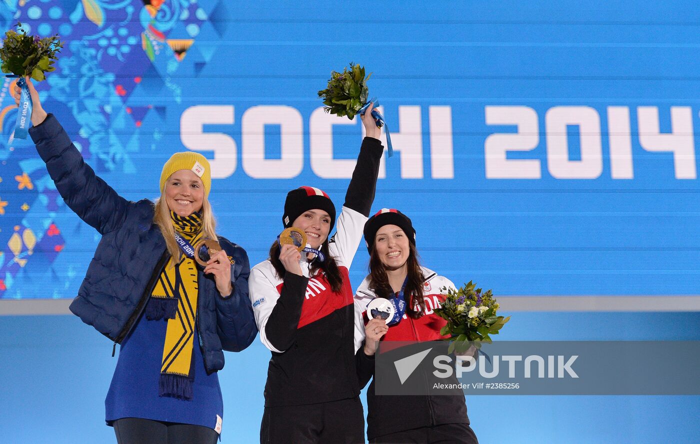 2014 Winter Olympics. Medal ceremony. Day Fourteen