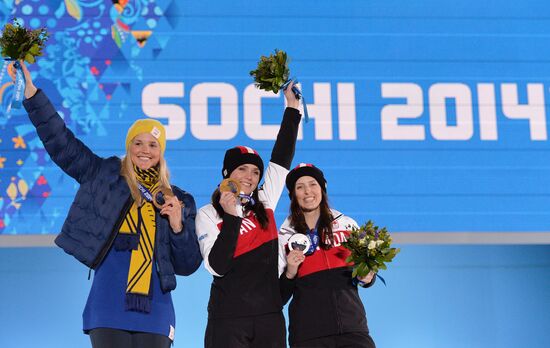 2014 Winter Olympics. Medal ceremony. Day Fourteen