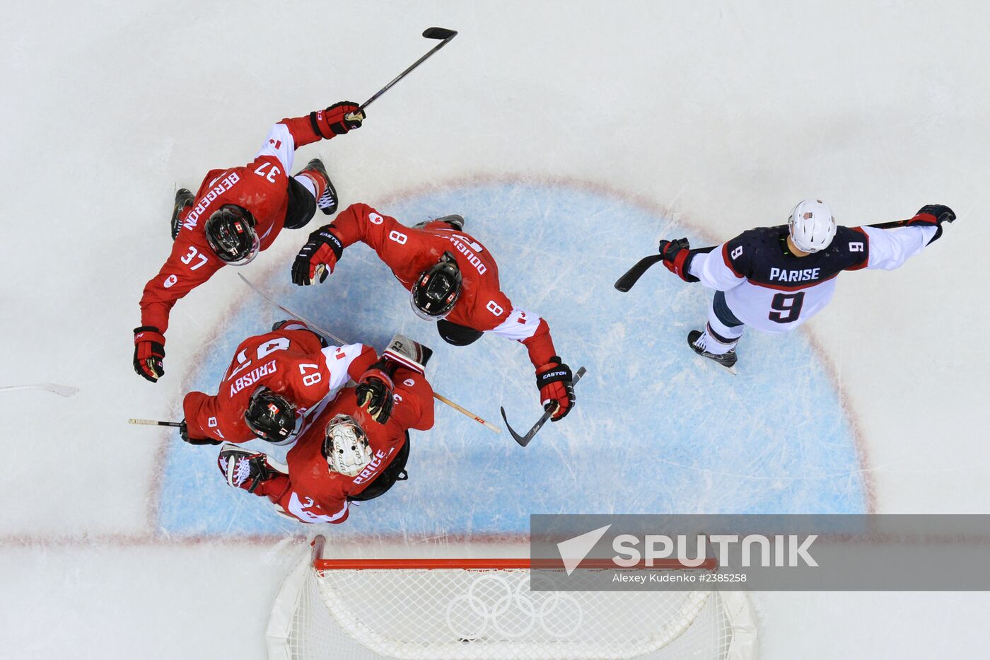 2014 Winter Olympics. Ice hockey. Men. USA vs. Canada