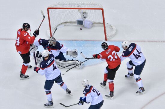 2014 Winter Olympics. Ice hockey. Men. USA vs. Canada
