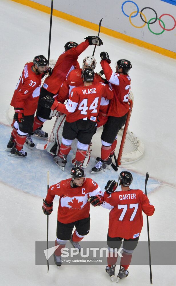2014 Winter Olympics. Ice hockey. Men. USA vs. Canada