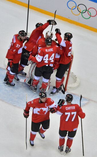 2014 Winter Olympics. Ice hockey. Men. USA vs. Canada