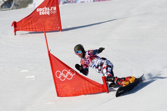 2014 Winter Olympics. Snowboarding. Men. Parallel slalom