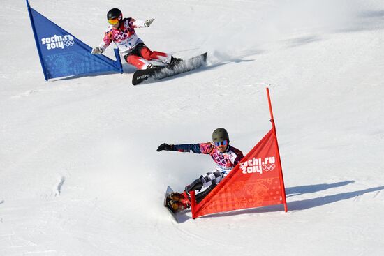 2014 Winter Olympics. Snowboarding. Women. Parallel slalom