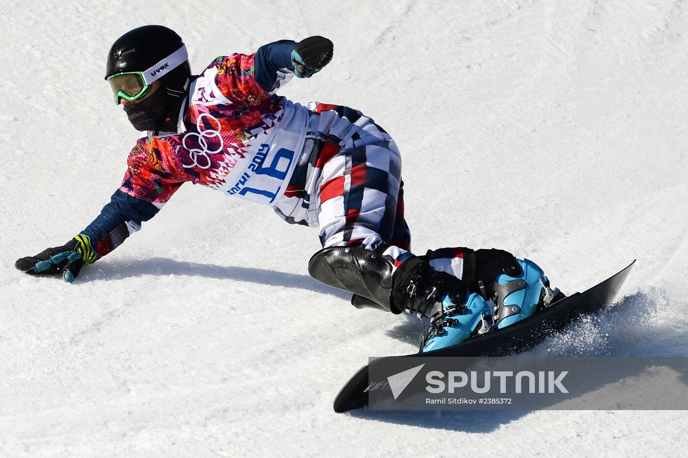 2014 Winter Olympics. Snowboarding. Men. Parallel slalom