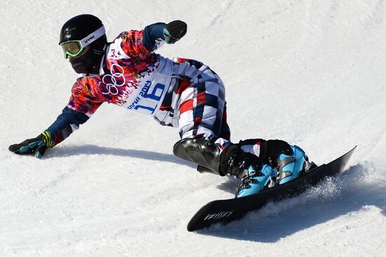 2014 Winter Olympics. Snowboarding. Men. Parallel slalom
