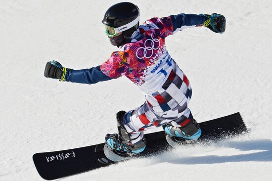 2014 Winter Olympics. Snowboarding. Men. Parallel slalom