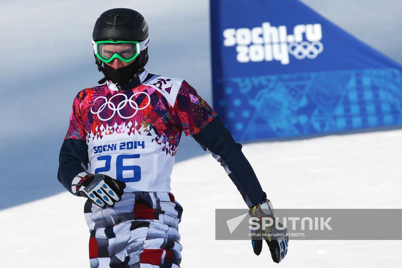 2014 Winter Olympics. Snowboarding. Men. Parallel slalom