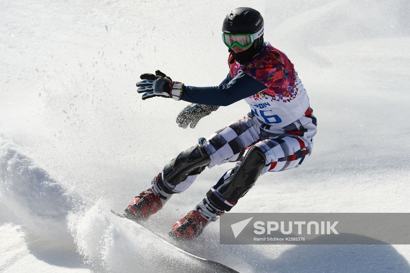 2014 Olympics. Snowboarding. Men. Parallel slalom