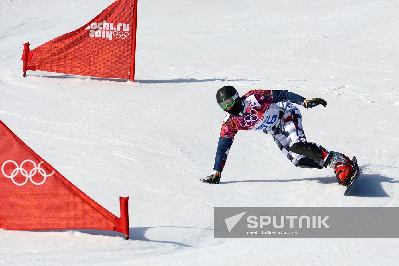 2014 Olympics. Snowboarding. Men. Parallel slalom