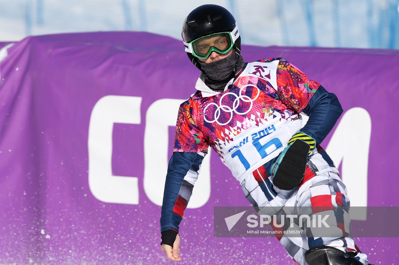 2014 Winter Olympics. Snowboarding. Men. Parallel slalom