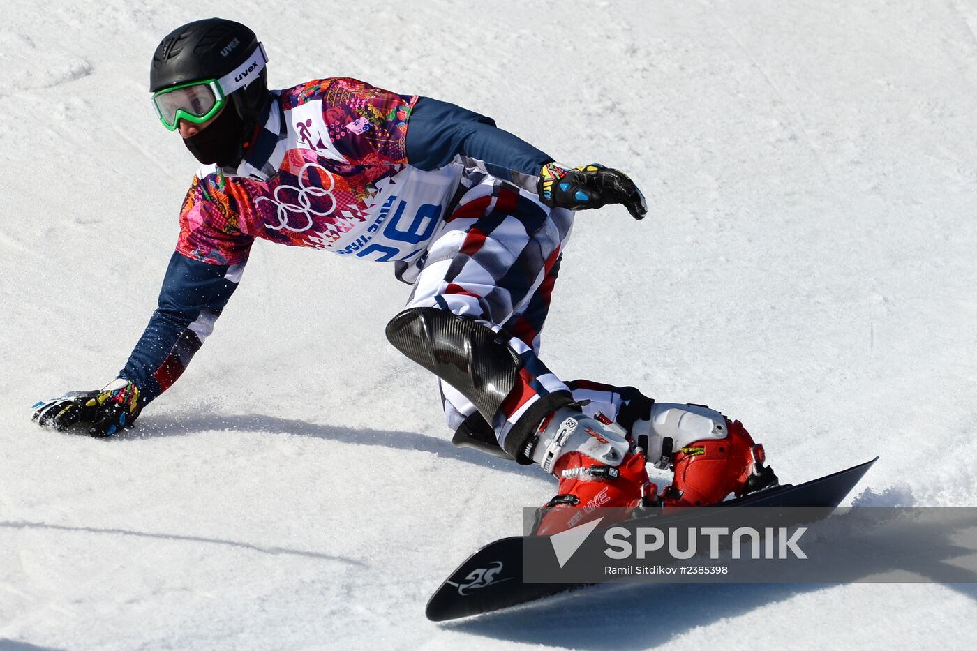 2014 Olympics. Snowboarding. Men. Parallel slalom