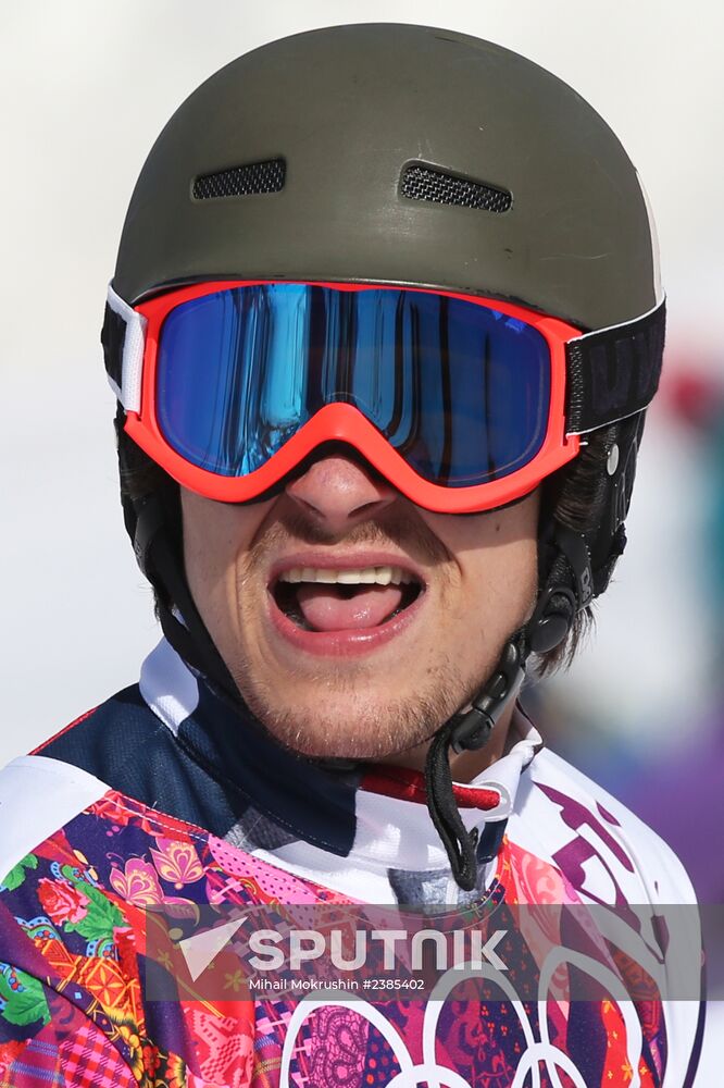2014 Winter Olympics. Snowboarding. Men. Parallel slalom