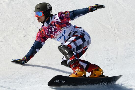 2014 Winter Olympics. Snowboarding. Men. Parallel slalom