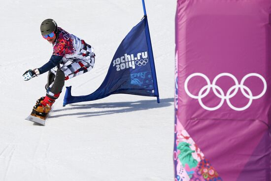 2014 Winter Olympics. Snowboarding. Men. Parallel slalom