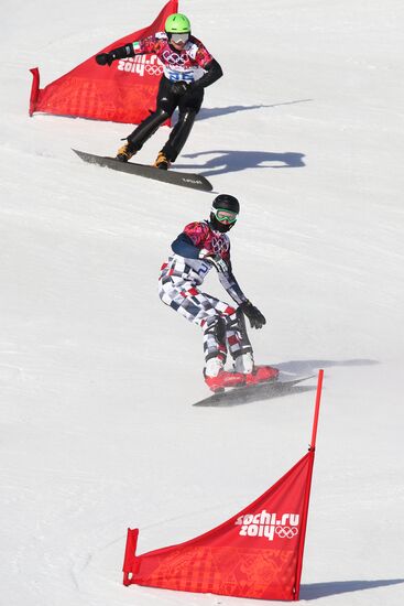 2014 Winter Olympics. Snowboarding. Men. Parallel slalom