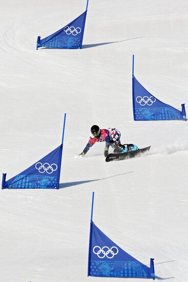 2014 Winter Olympics. Snowboarding. Men. Parallel slalom