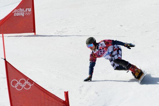 2014 Winter Olympics. Snowboarding. Men. Parallel slalom