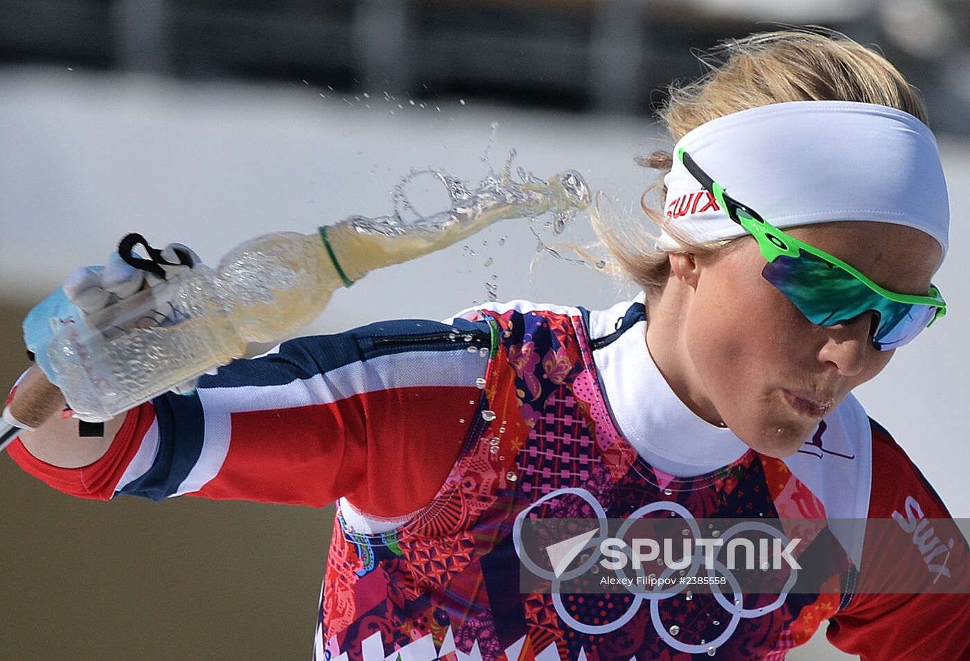 2014 Winter Olympics. Cross-country skiing. Women. Mass start race