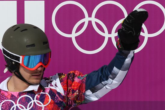 2014 Winter Olympics. Snowboarding. Men. Parallel slalom