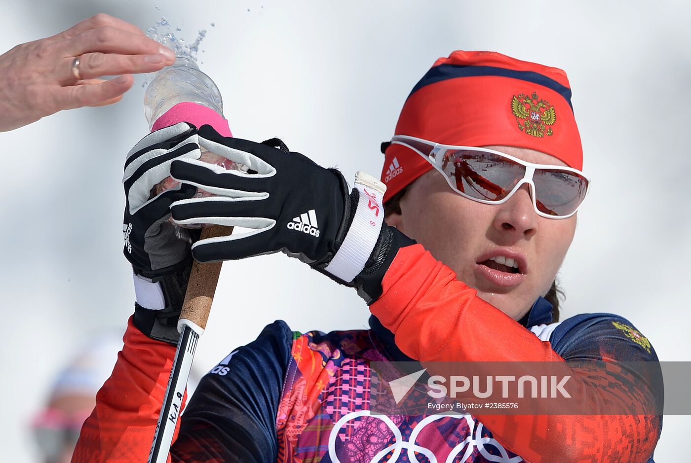 2014 Winter Olympics. Cross-country skiing. Women. Mass start race