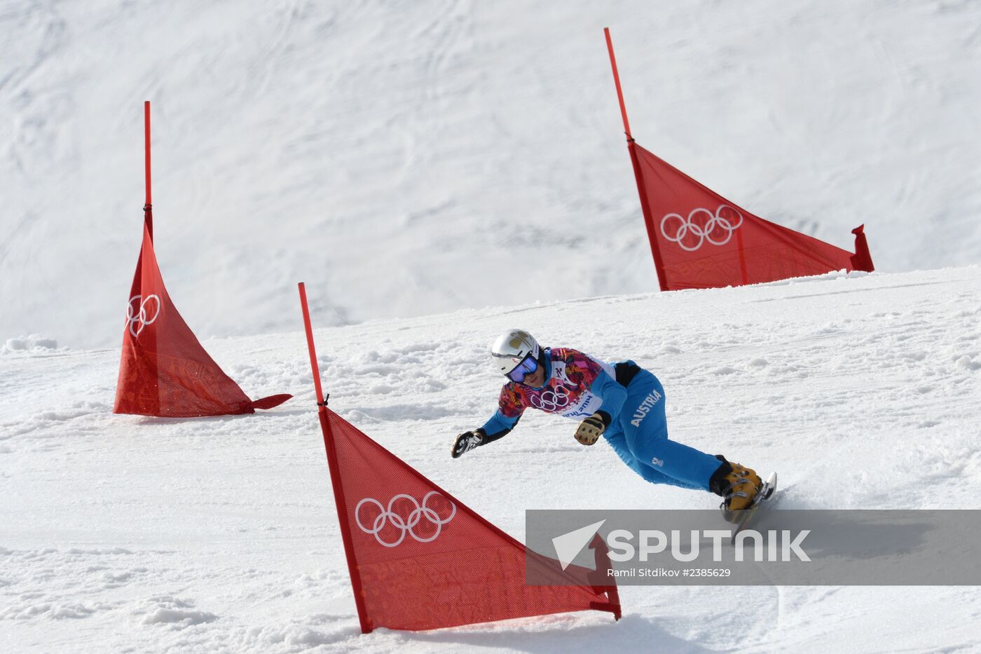 2014 Winter Olympics. Snowboarding. Men. Parallel slalom