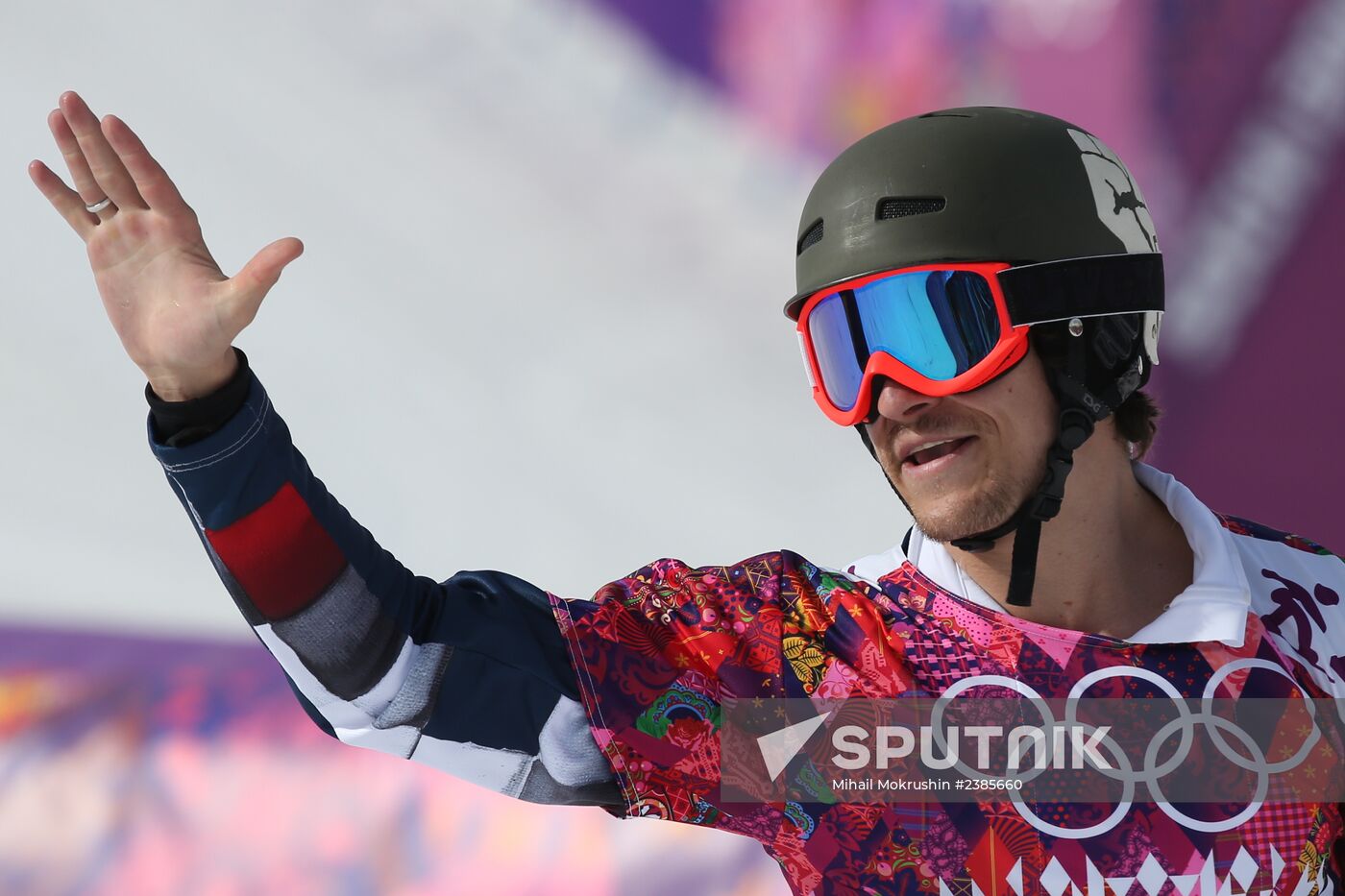 2014 Winter Olympics. Snowboarding. Men. Parallel slalom