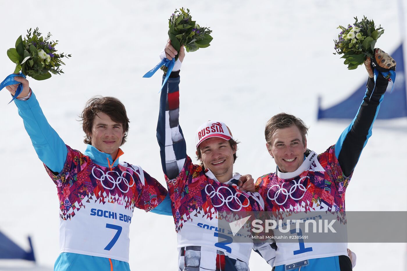 2014 Winter Olympics. Snowboarding. Men. Parallel slalom