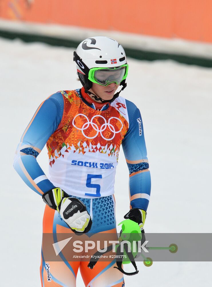 2014 Winter Olympics. Alpine skiing. Men. Slalom