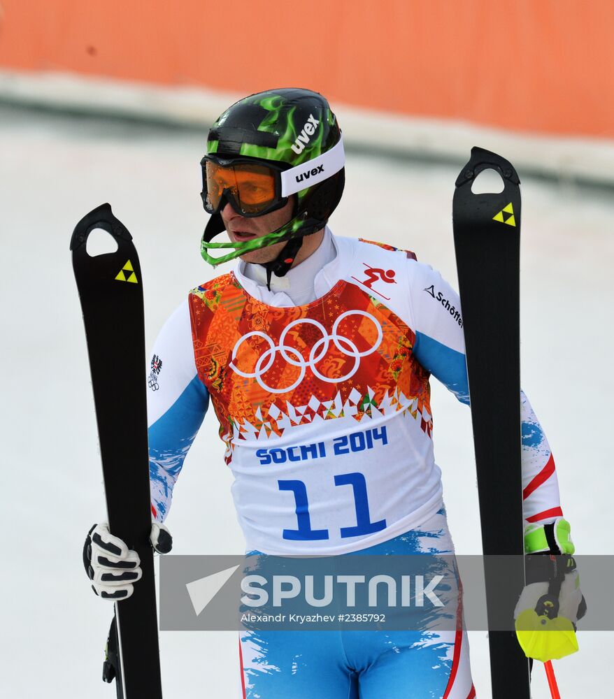 2014 Winter Olympics. Alpine skiing. Men. Slalom
