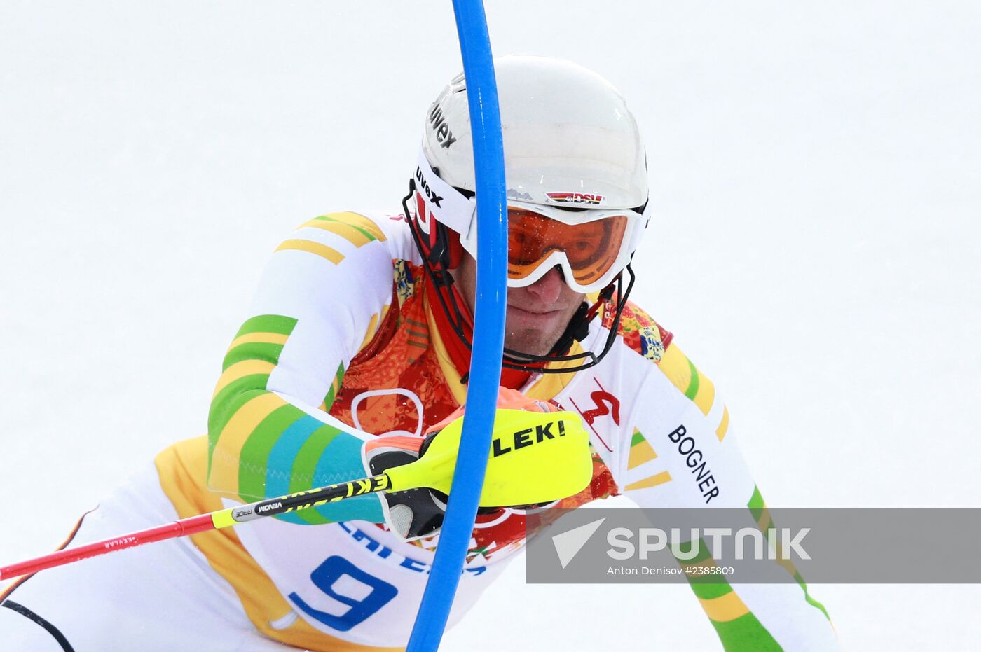 2014 Winter Olympics. Alpine skiing. Men. Slalom