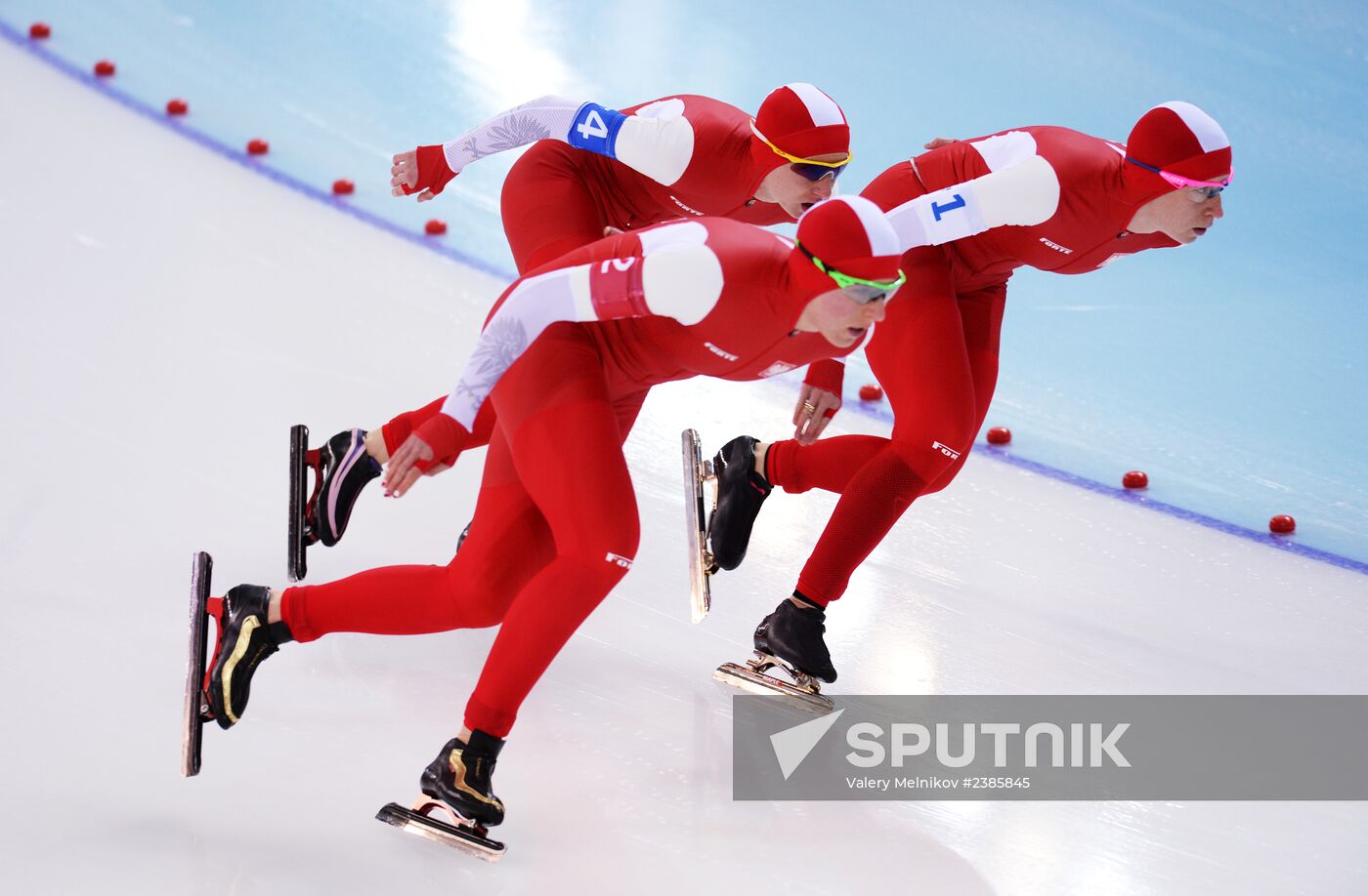2014 Winter Olympics. Speed skating. Women. Team pursuit. Finals