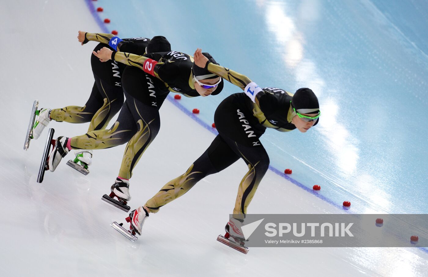 2014 Winter Olympics. Speed skating. Women. Team pursuit. Finals