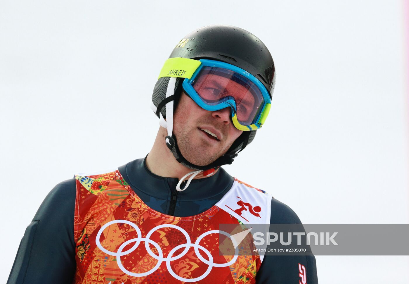2014 Winter Olympics. Alpine skiing. Men. Slalom