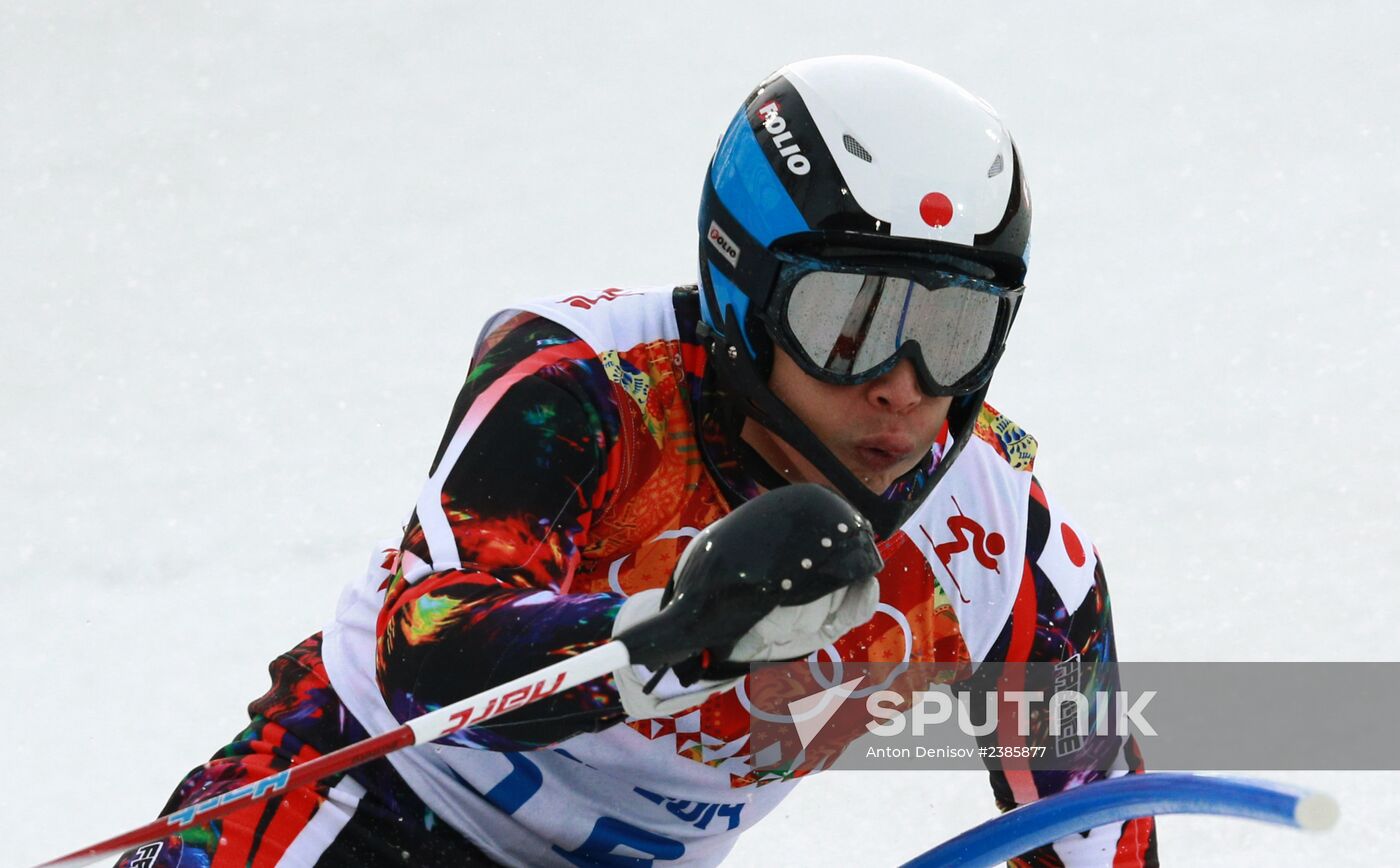 2014 Winter Olympics. Alpine skiing. Men. Slalom