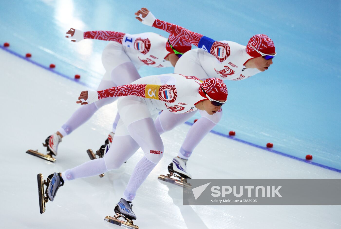 2014 Winter Olympics. Speed skating. Women. Team pursuit. Finals