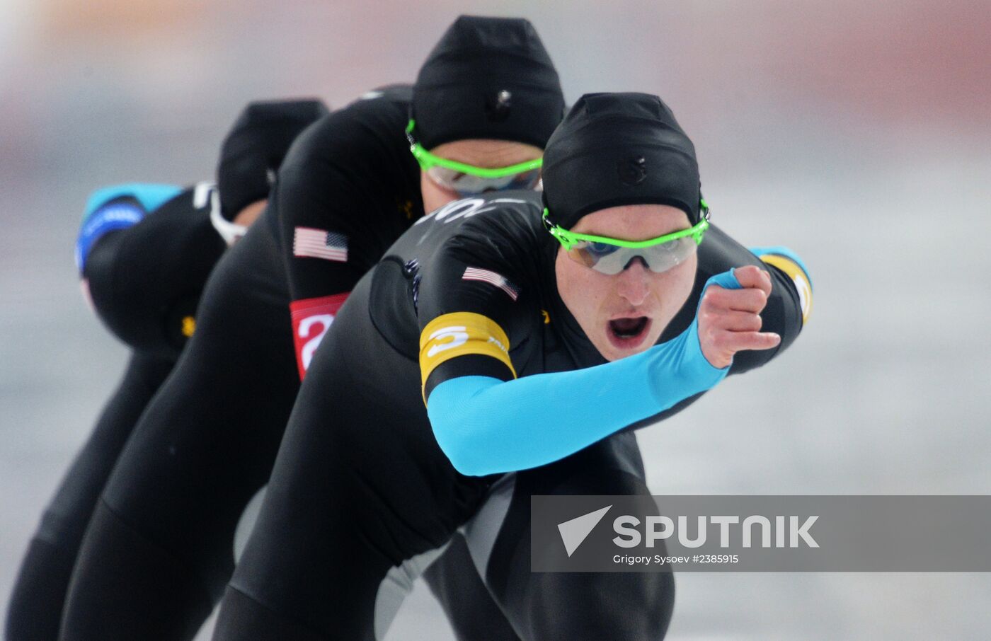 2014 Winter Olympics. Speed skating. Men. Team pursuit. Finals