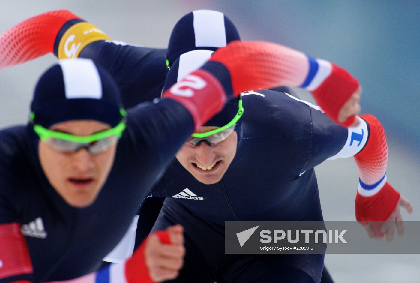 2014 Winter Olympics. Speed skating. Men. Team pursuit. Finals