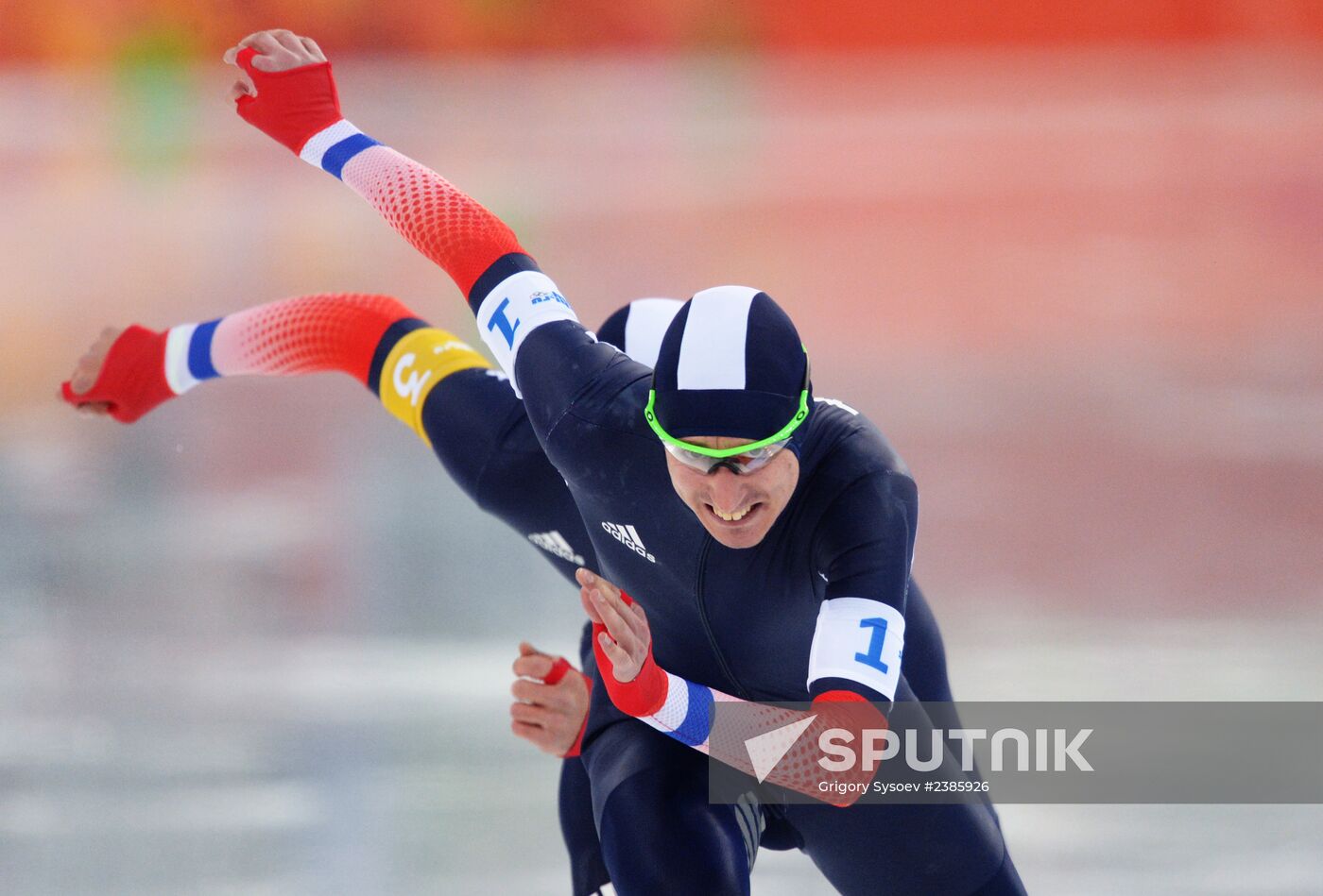 2014 Winter Olympics. Speed skating. Men. Team pursuit. Finals