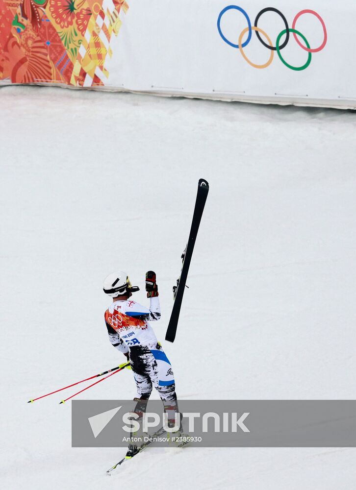 2014 Winter Olympics. Alpine skiing. Men. Slalom