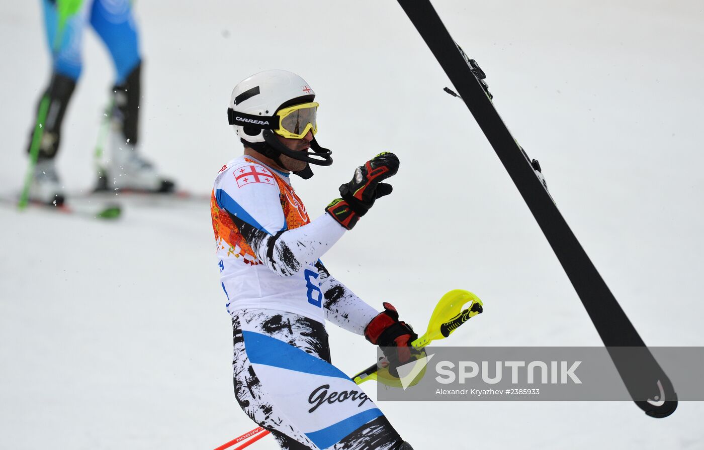 2014 Winter Olympics. Alpine skiing. Men. Slalom