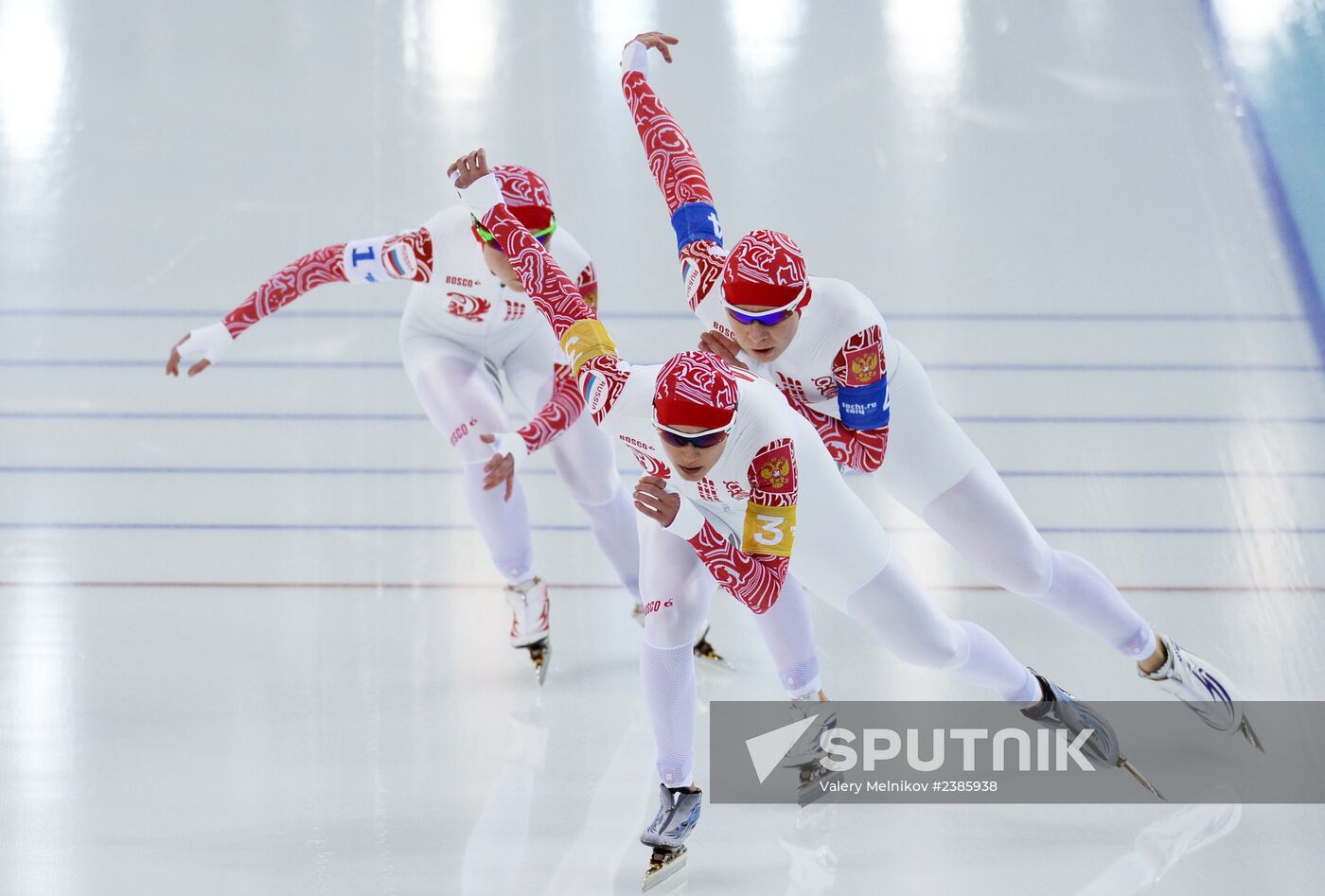 2014 Winter Olympics. Speed skating. Women. Team pursuit. Finals