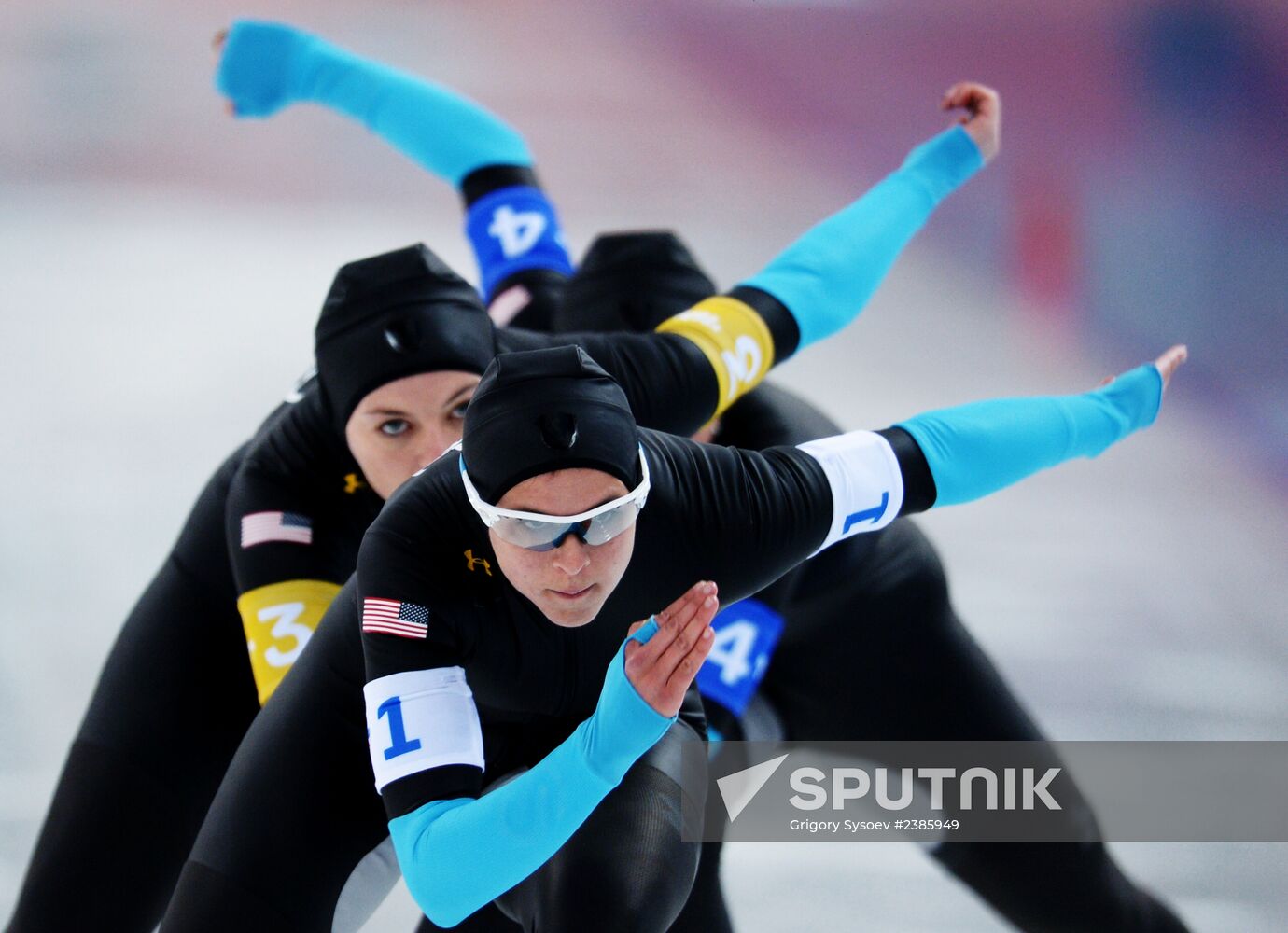 2014 Winter Olympics. Speed skating. Women. Team pursuit. Finals