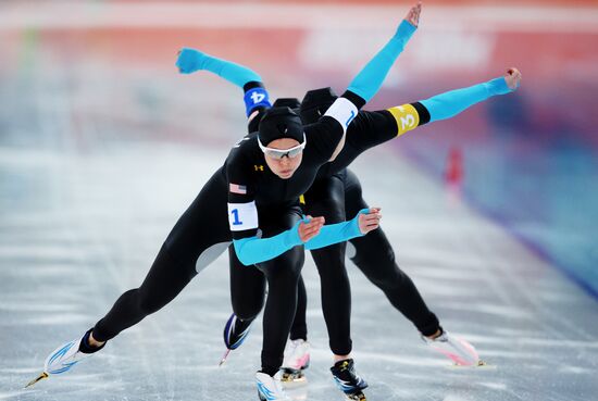 2014 Winter Olympics. Speed skating. Women. Team pursuit. Finals